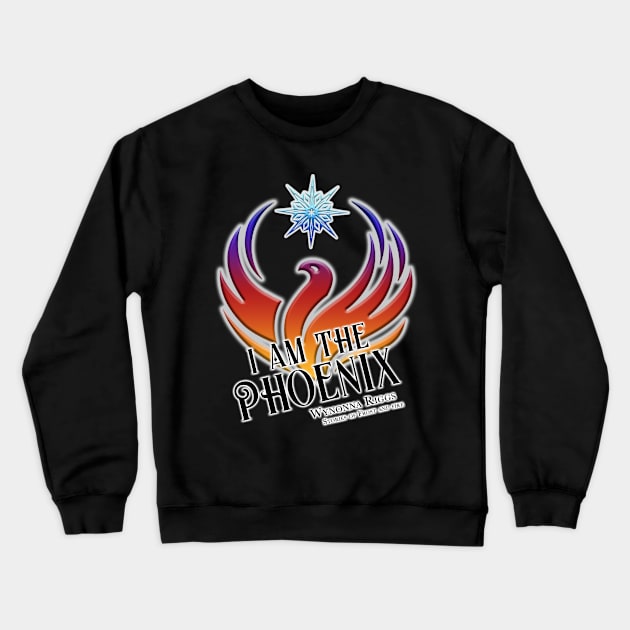 I am the Phoenix (Front and Back Print) Crewneck Sweatshirt by KimbraSwain